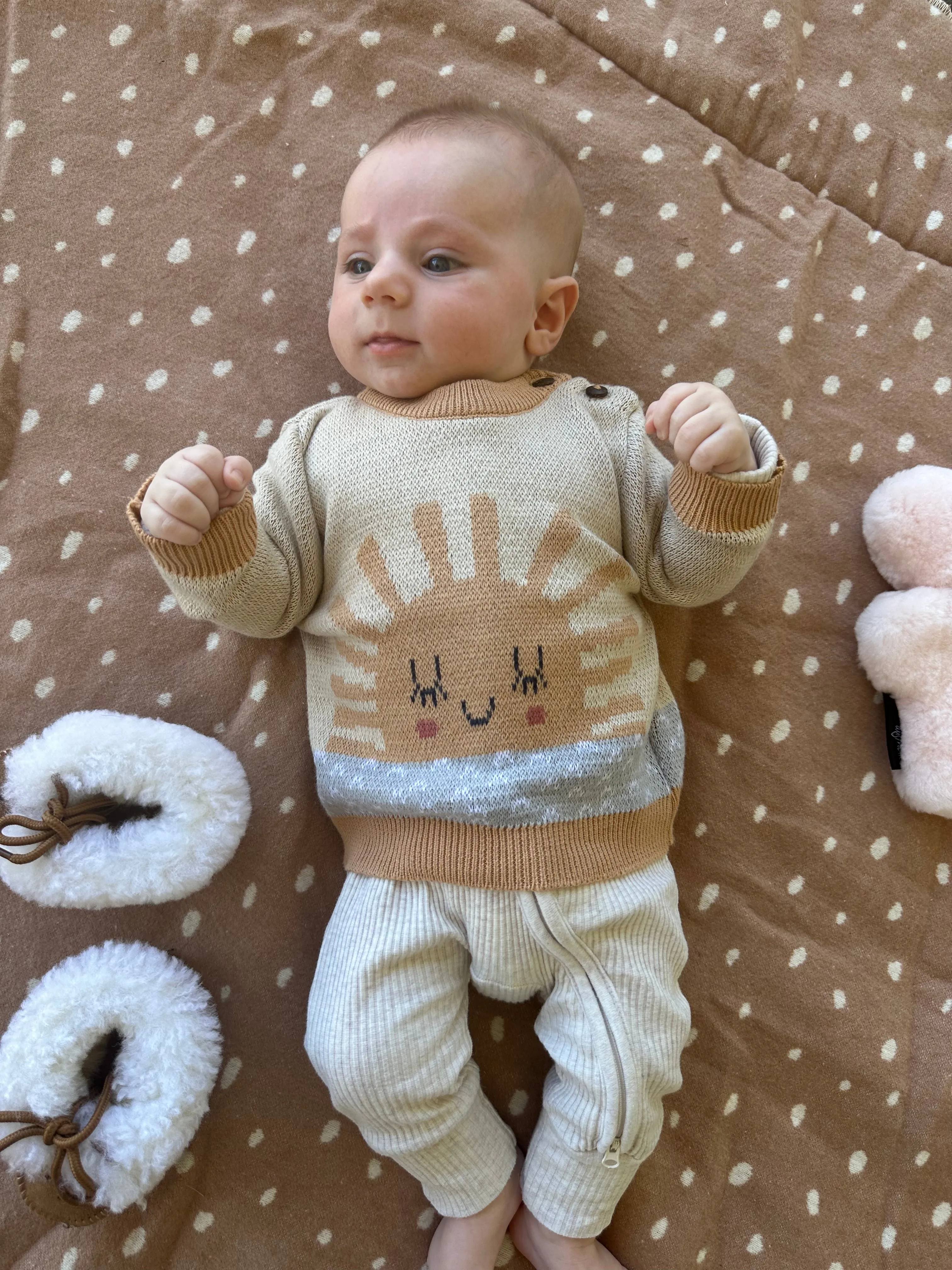 100% COTTON JUMPER 0 -6 MONTHS