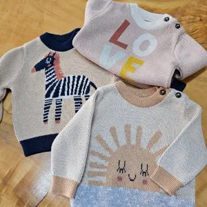 100% COTTON JUMPER 0 -6 MONTHS