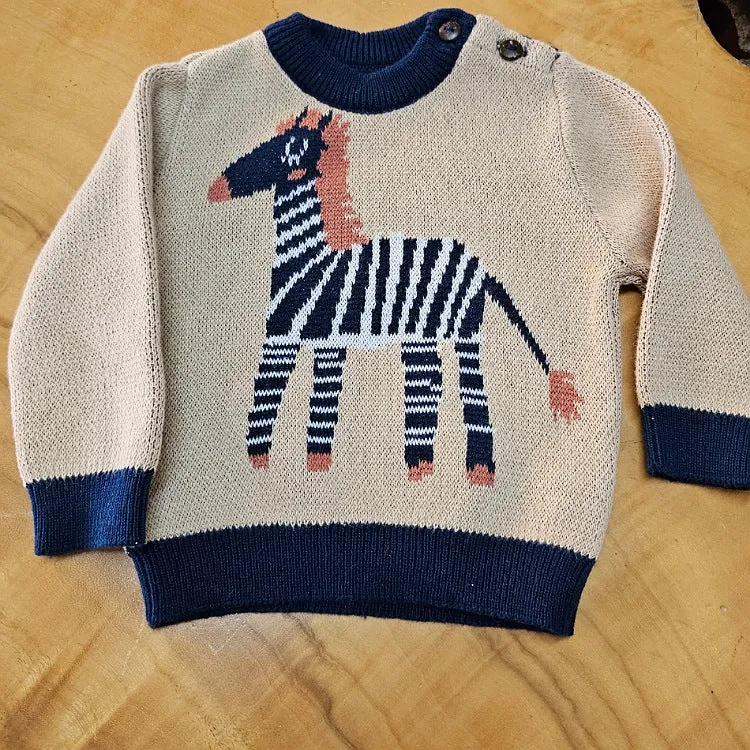 100% COTTON JUMPER 0 -6 MONTHS