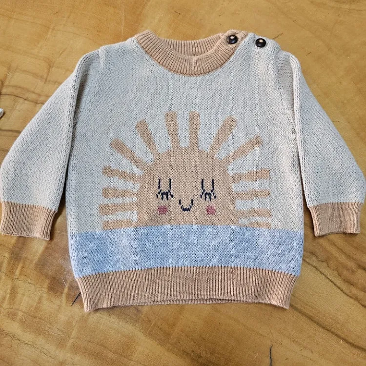 100% COTTON JUMPER 0 -6 MONTHS