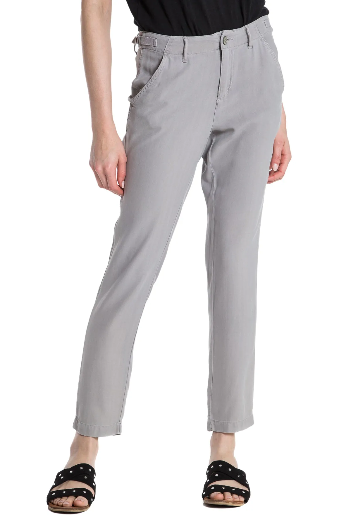 100% Silk relaxed pants in Paloma