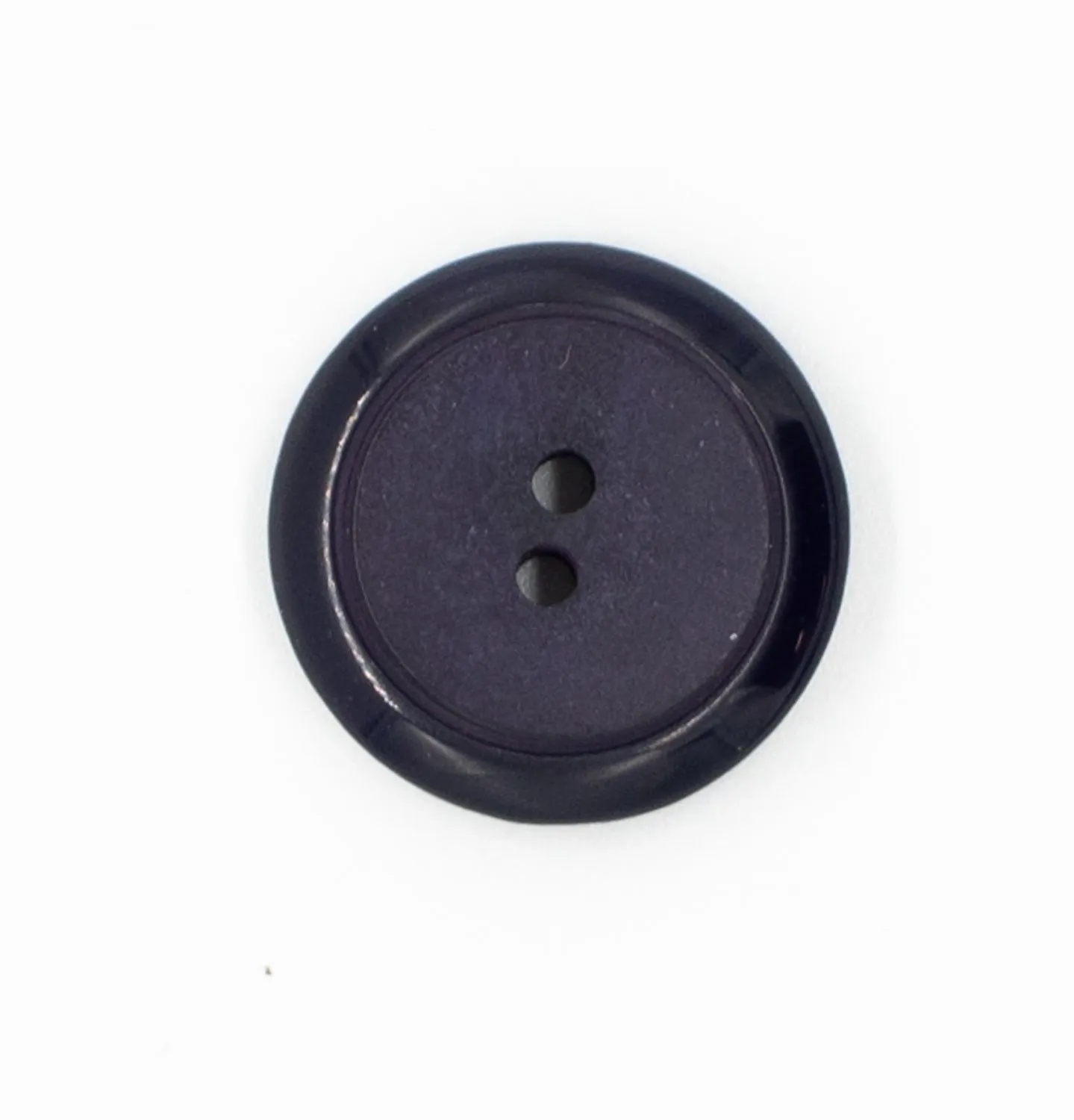 2 Hole Shiny Rim/Matt Centre Button