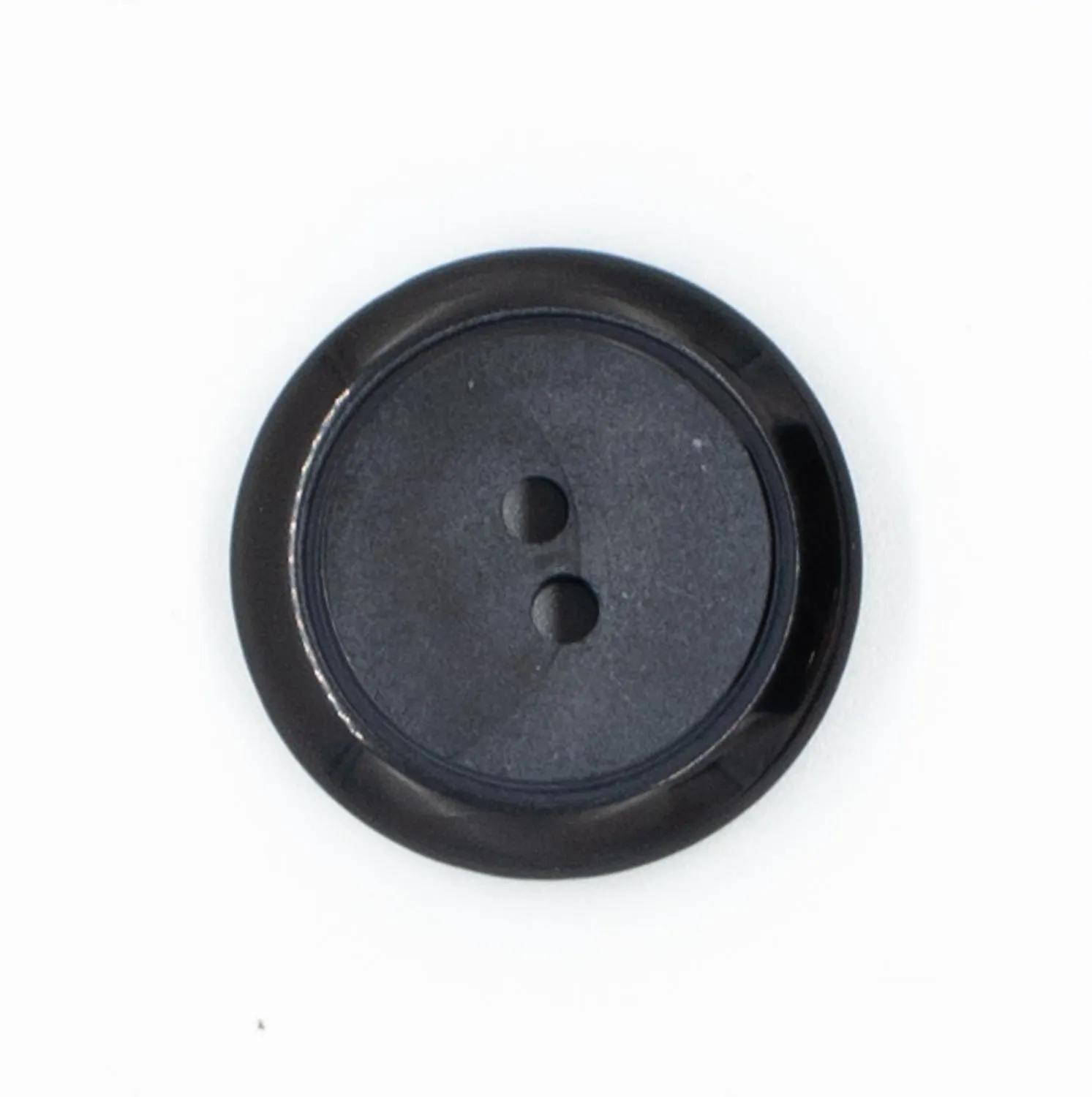 2 Hole Shiny Rim/Matt Centre Button