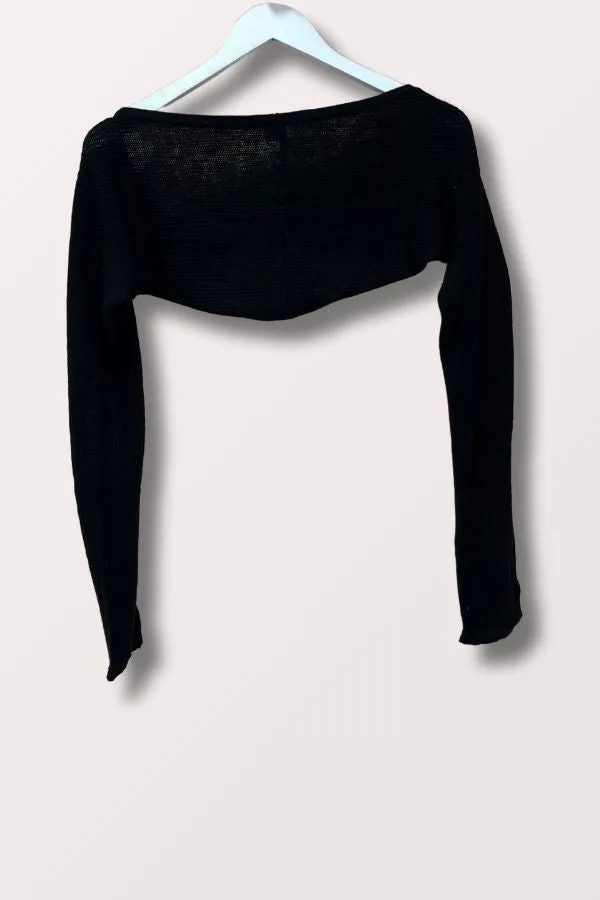 Adult Lydia Long Sleeve Shrug - Black