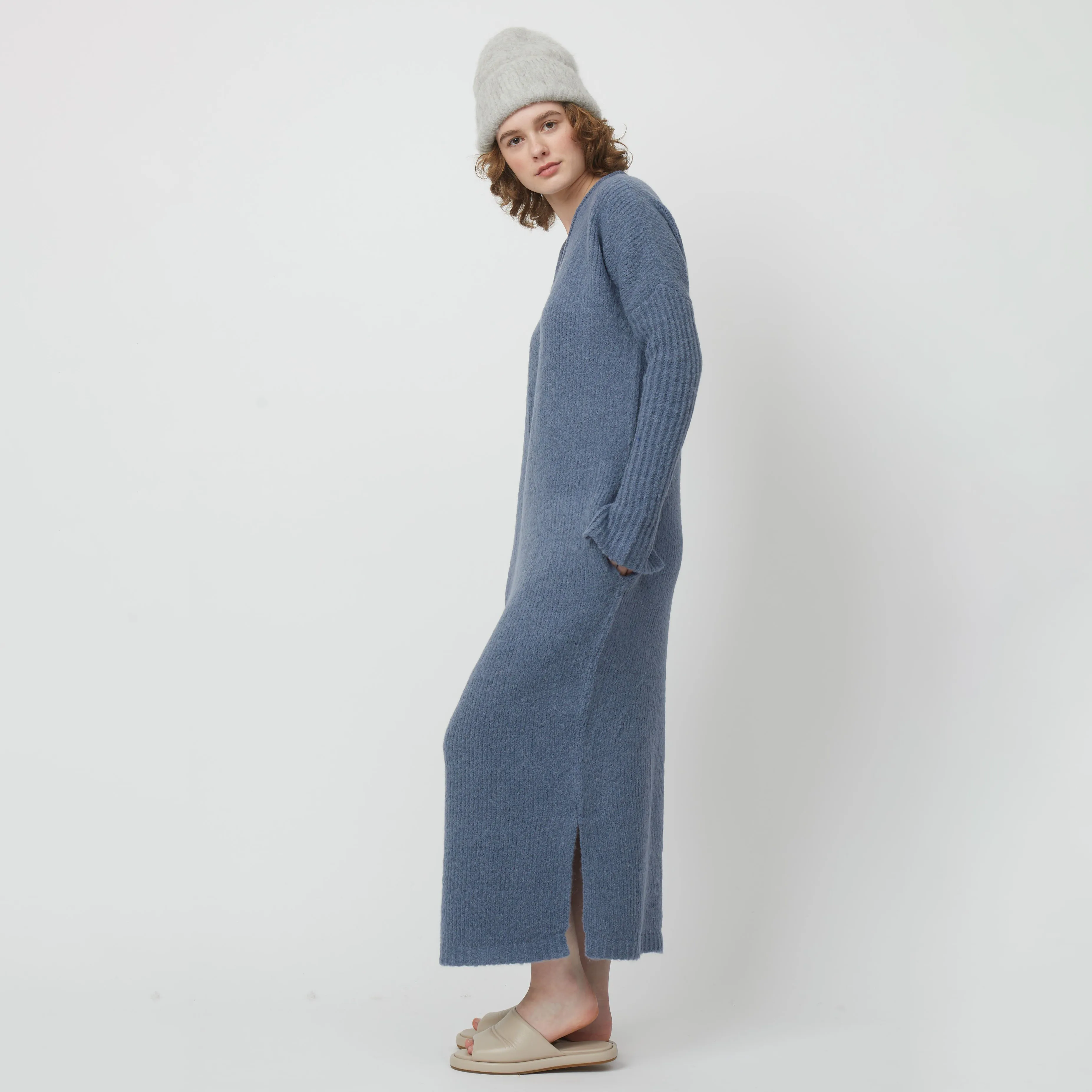 Atelier Delphine Relaxed V-Neck Dress