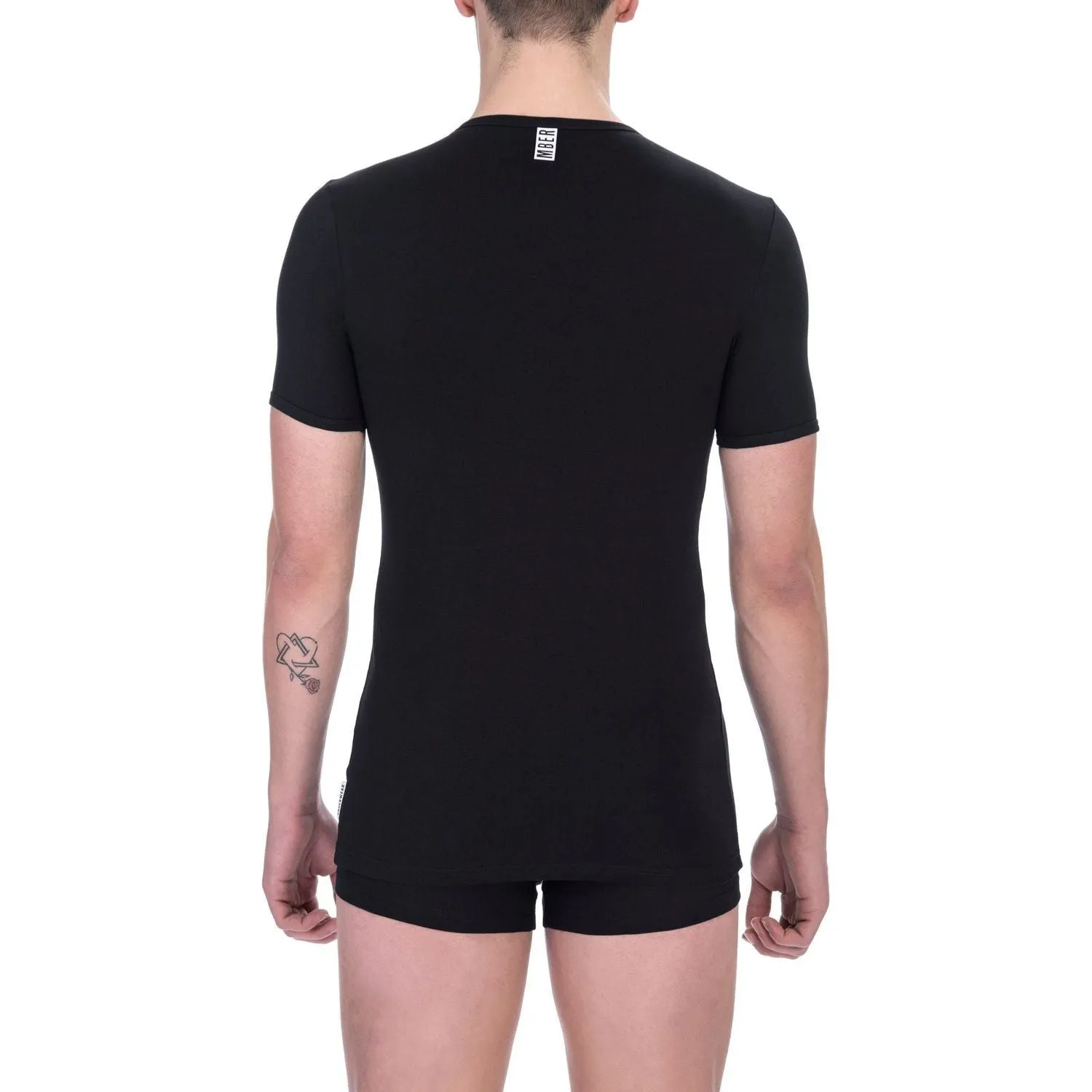 Bikkembergs "Black Cotton Men T-Shirt"