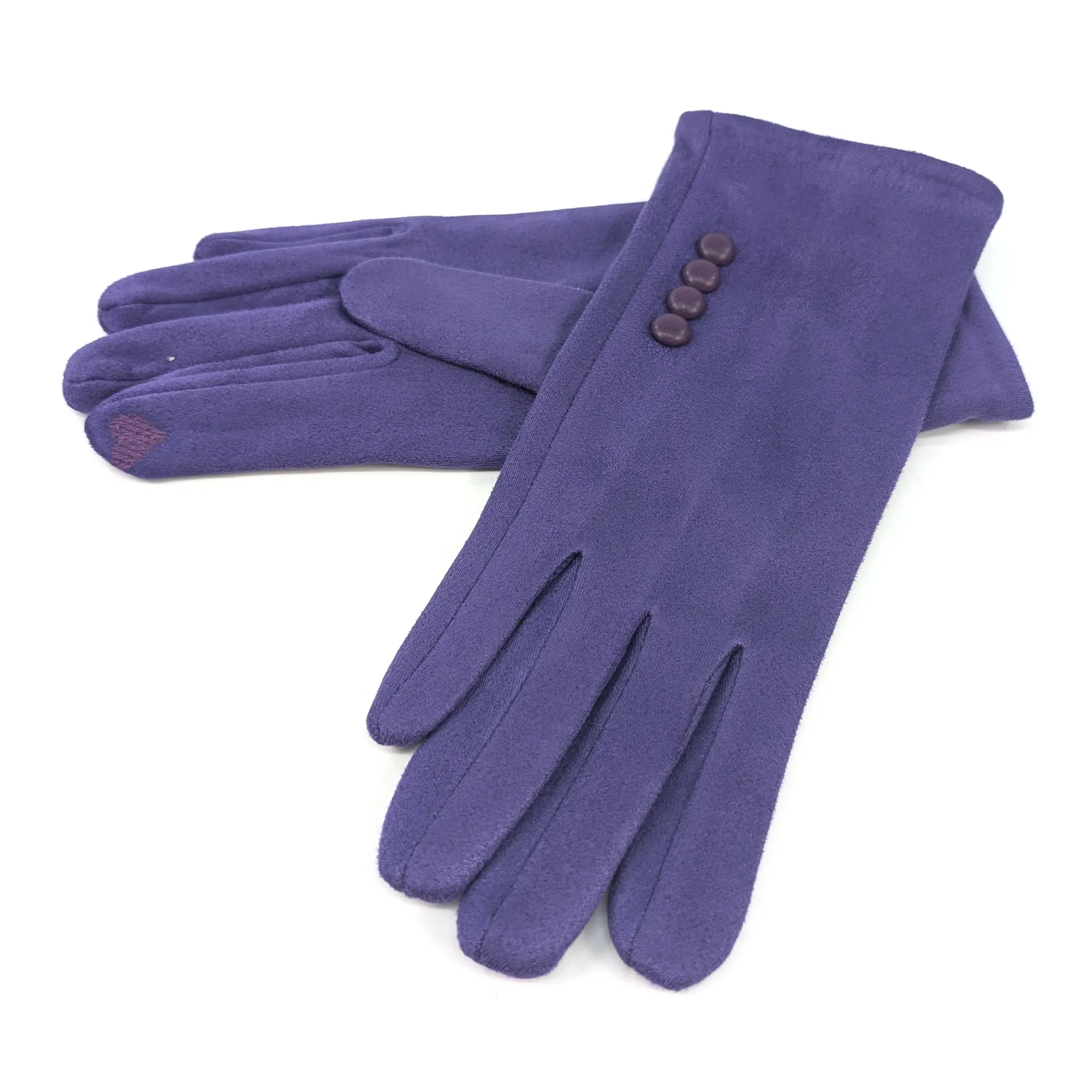 Black Ginger Regal Purple Bright Coloured Gloves - 800-604