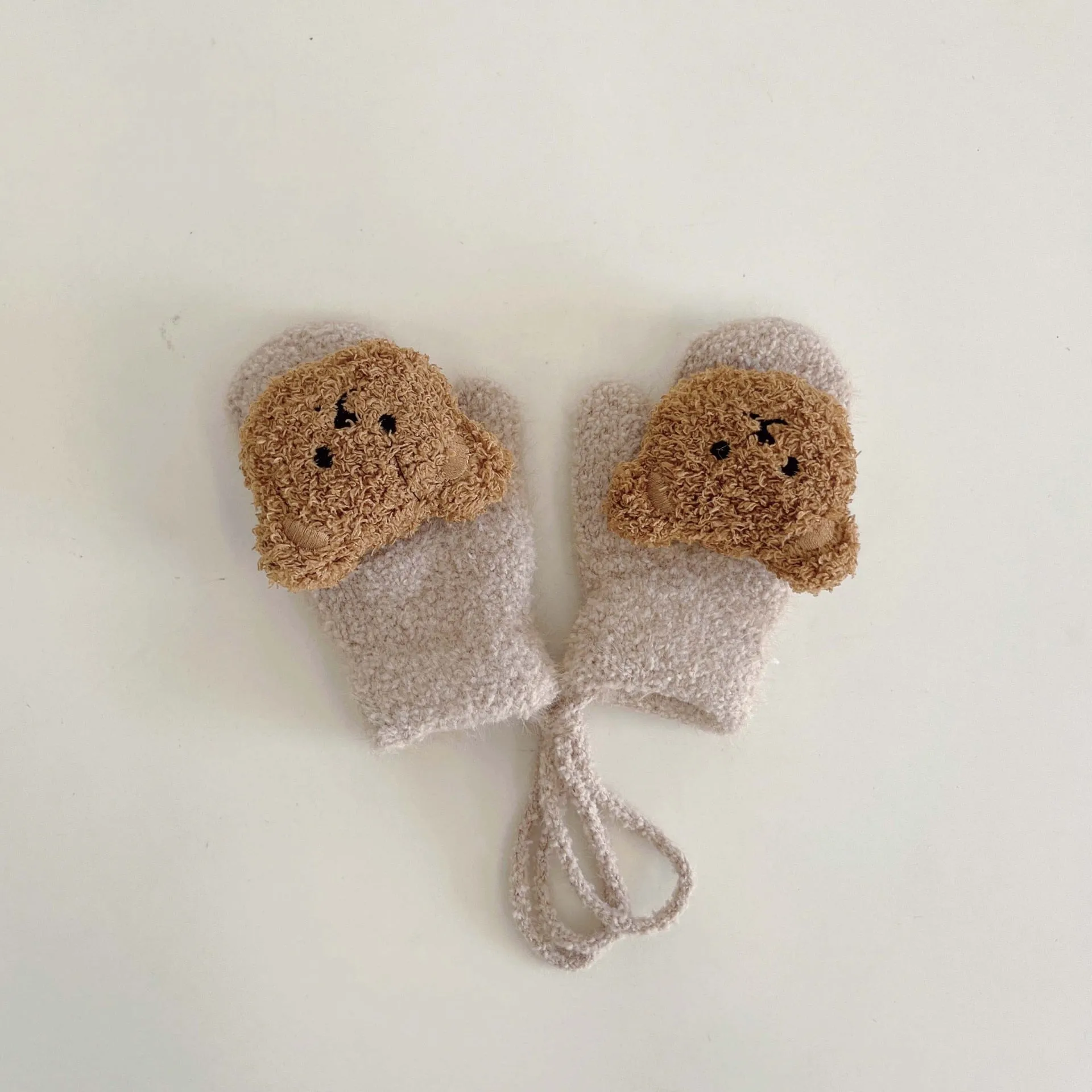 Cartoon Bear Baby Mittens /Winter Warm Children Handschoen 1-3Year