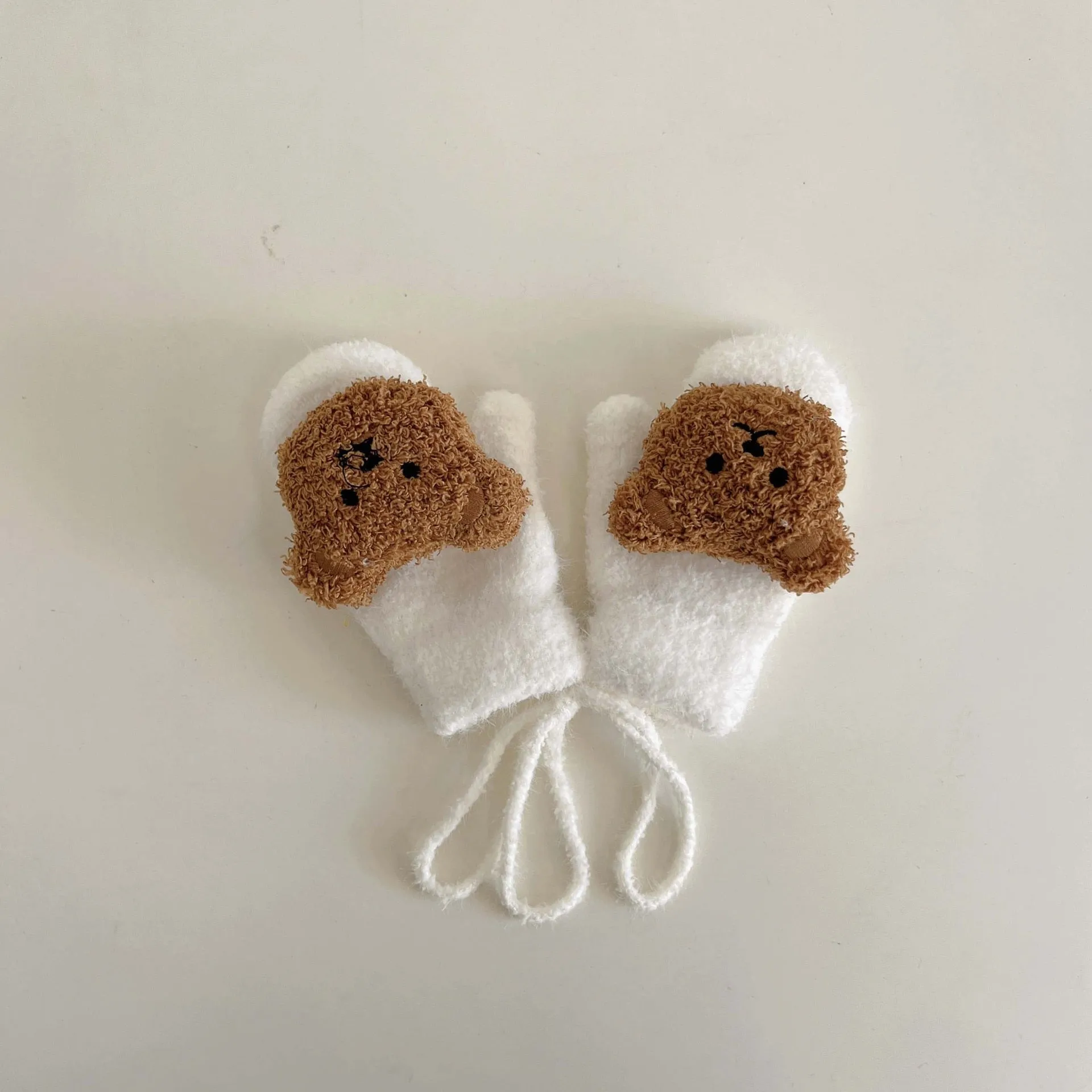 Cartoon Bear Baby Mittens /Winter Warm Children Handschoen 1-3Year