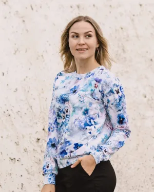 Casual Chic Print Shirt Lush Blue