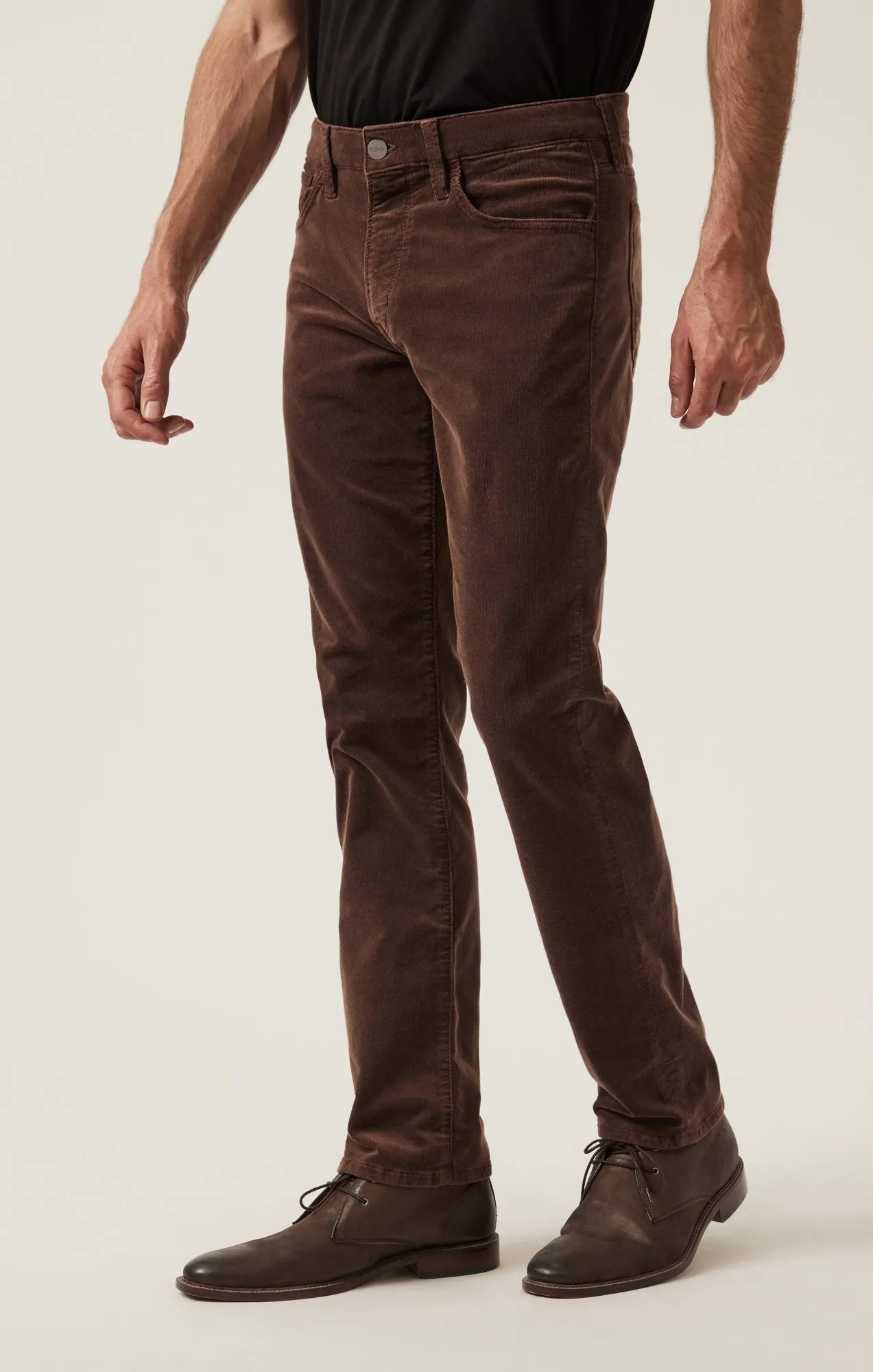 Charisma Relaxed Straight Pants in Brown Cord