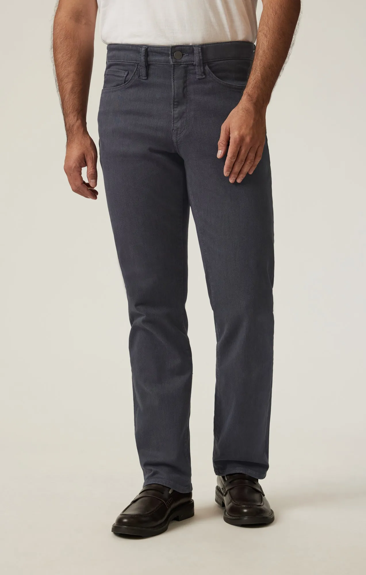 Charisma Relaxed Straight Pants in Slate Diagonal