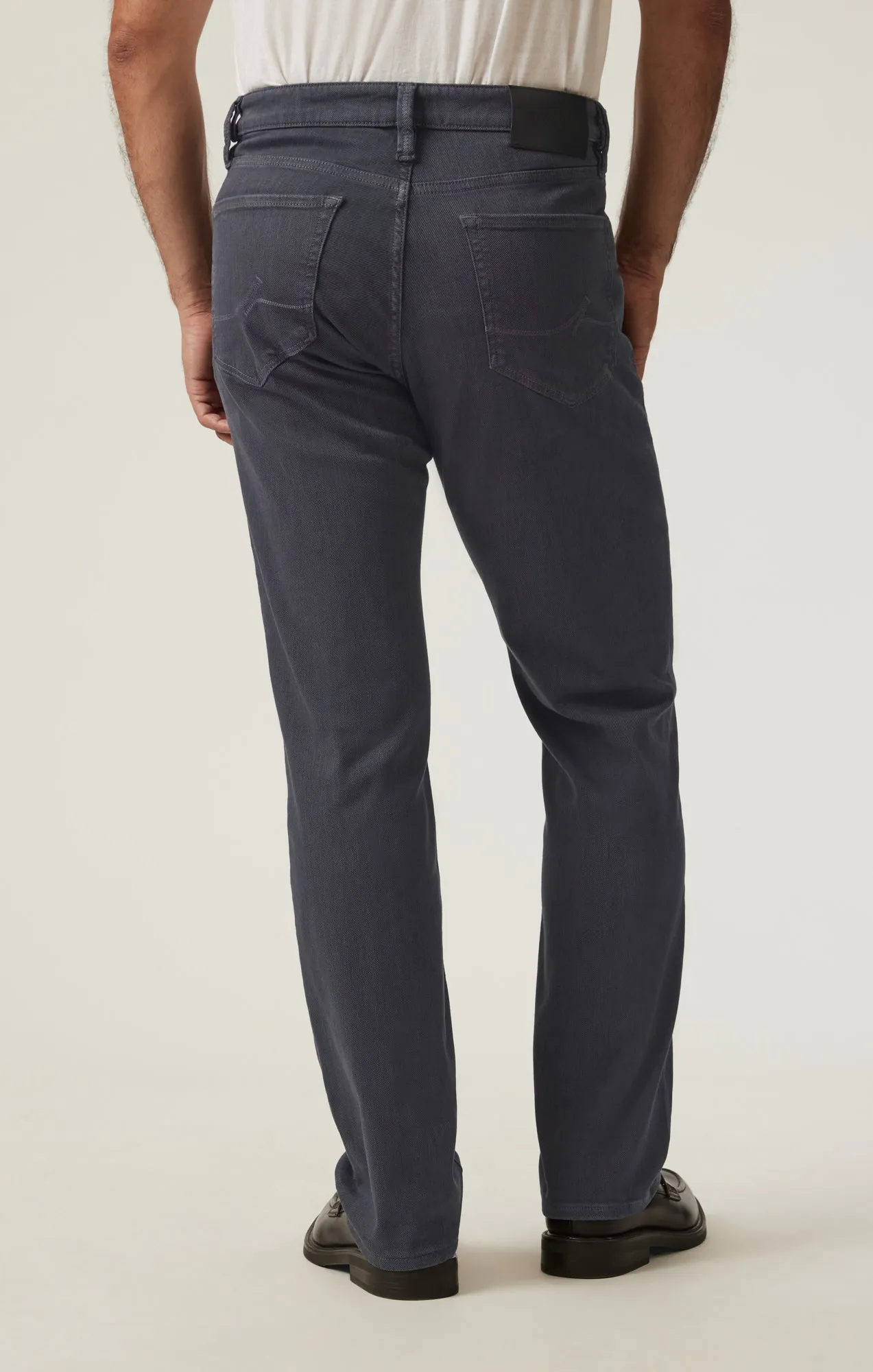 Charisma Relaxed Straight Pants in Slate Diagonal