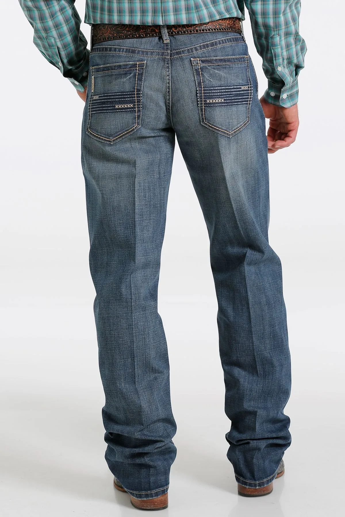 CINCH GRANT MEN'S RELAXED FIT - DARK STONEWASH - DENIM JEANS - MB56937001