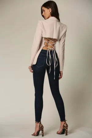 Elaina Lace-up Blazer