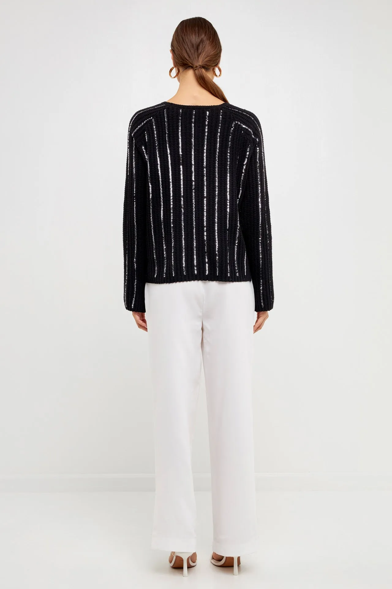 Endless Rose - Sequin Knit Sweater - Sale