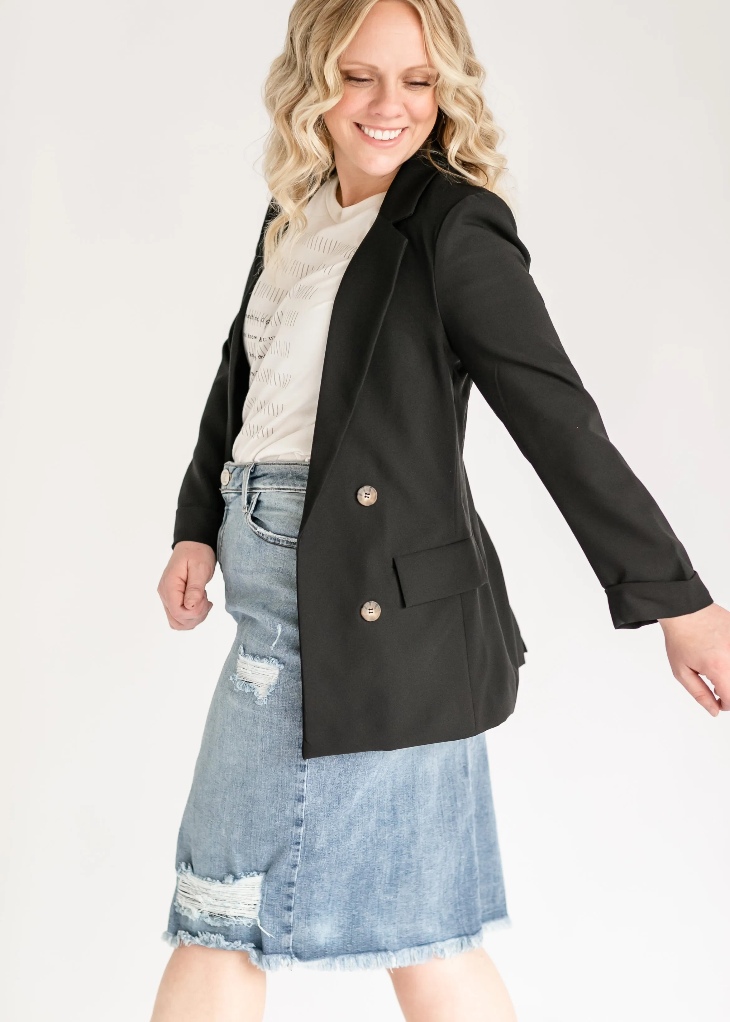 Four Button Front Blazer - FINAL SALE