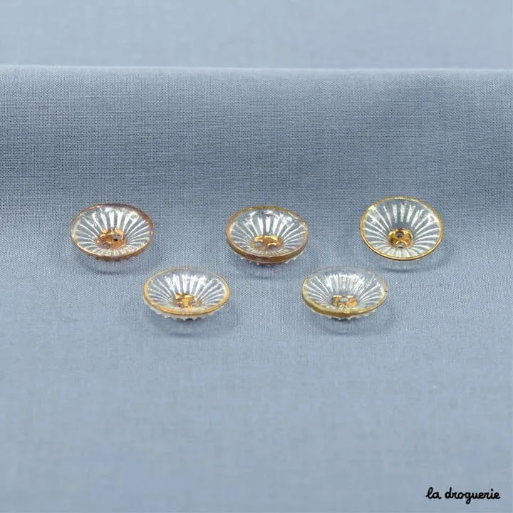 La Droguerie 14 mm Fleurette Glass Button