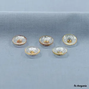 La Droguerie 14 mm Fleurette Glass Button