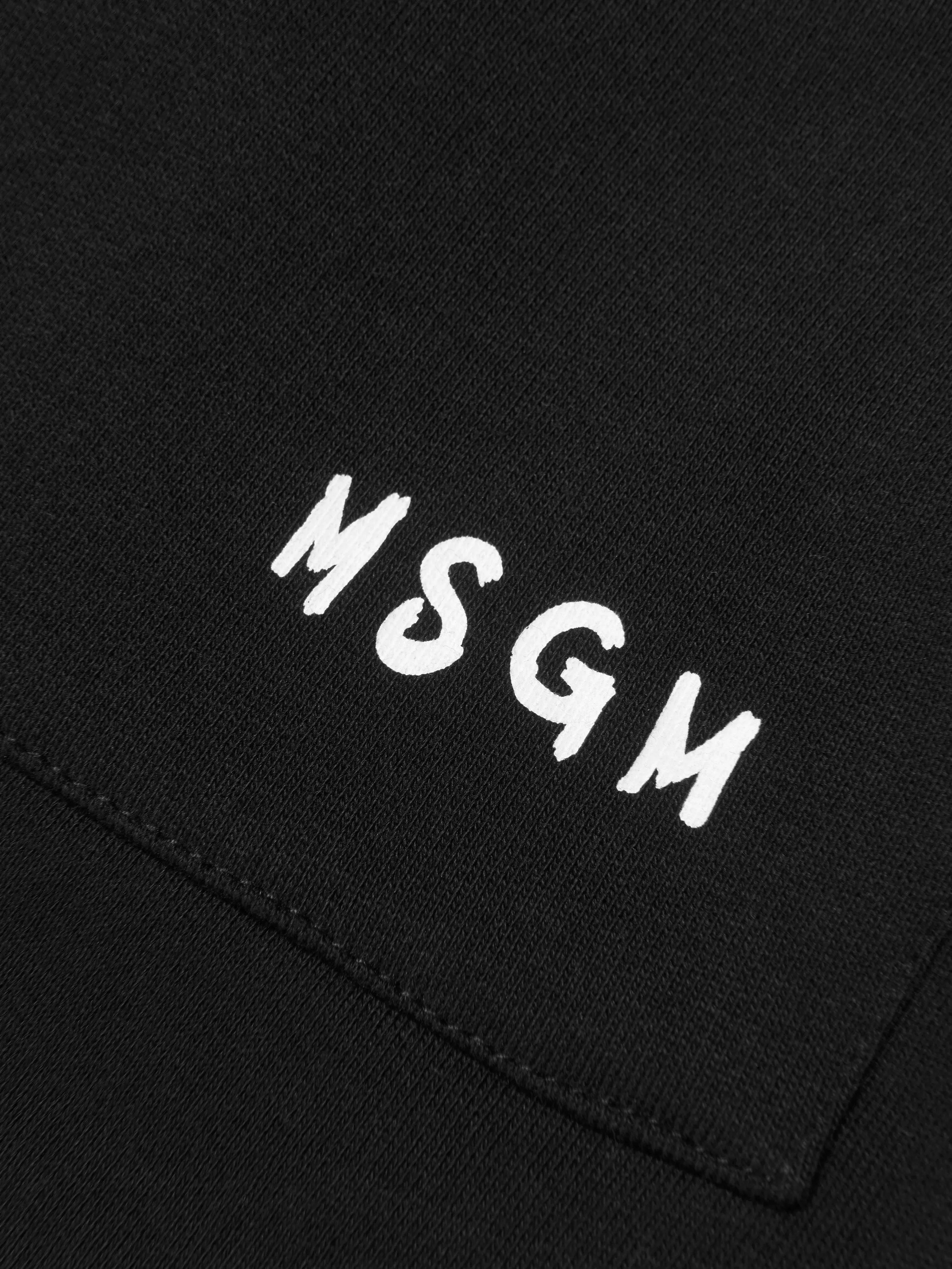 MSGM Girls Logo Print Fleece Skirt