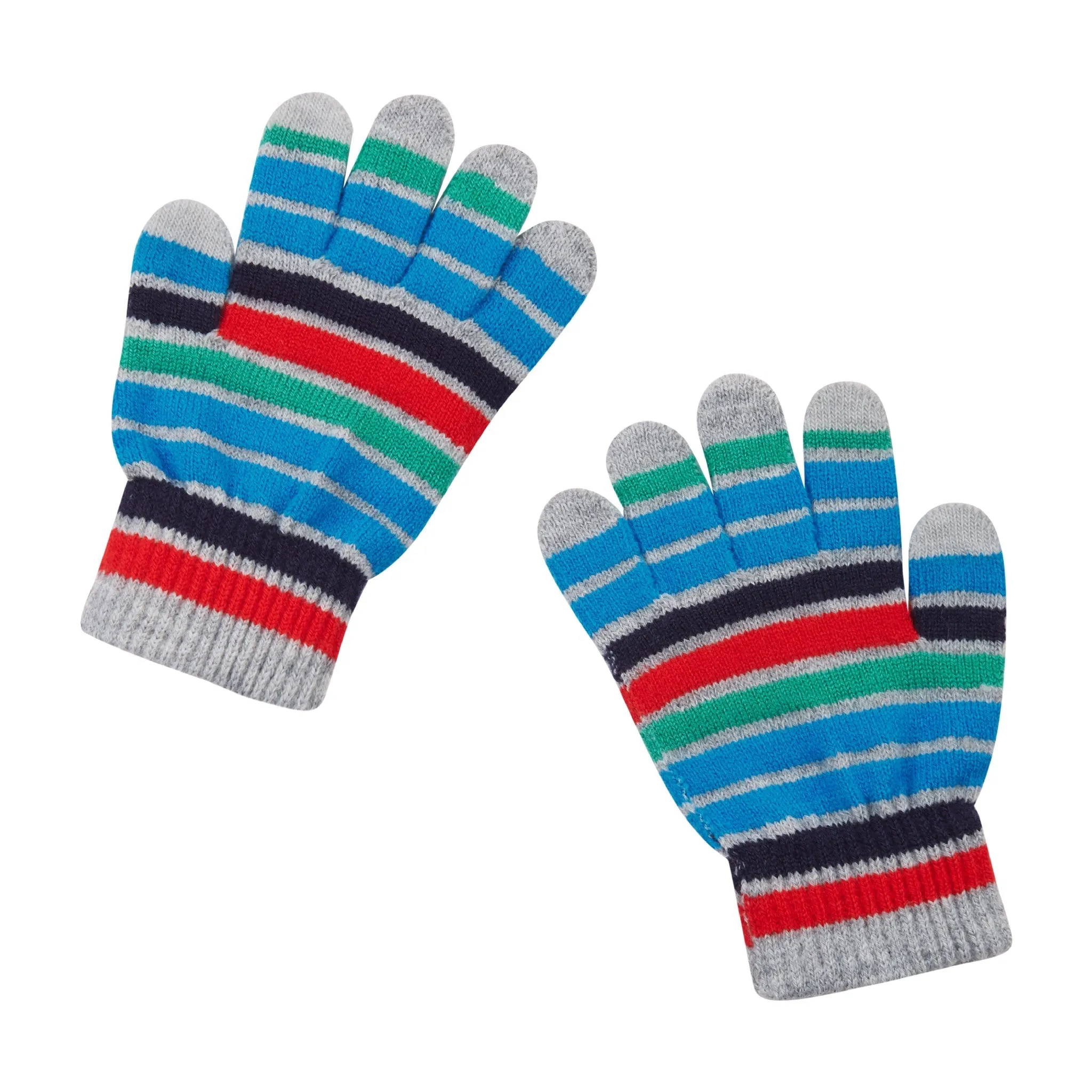 Multi Stripe Winter Hat & Glove Set