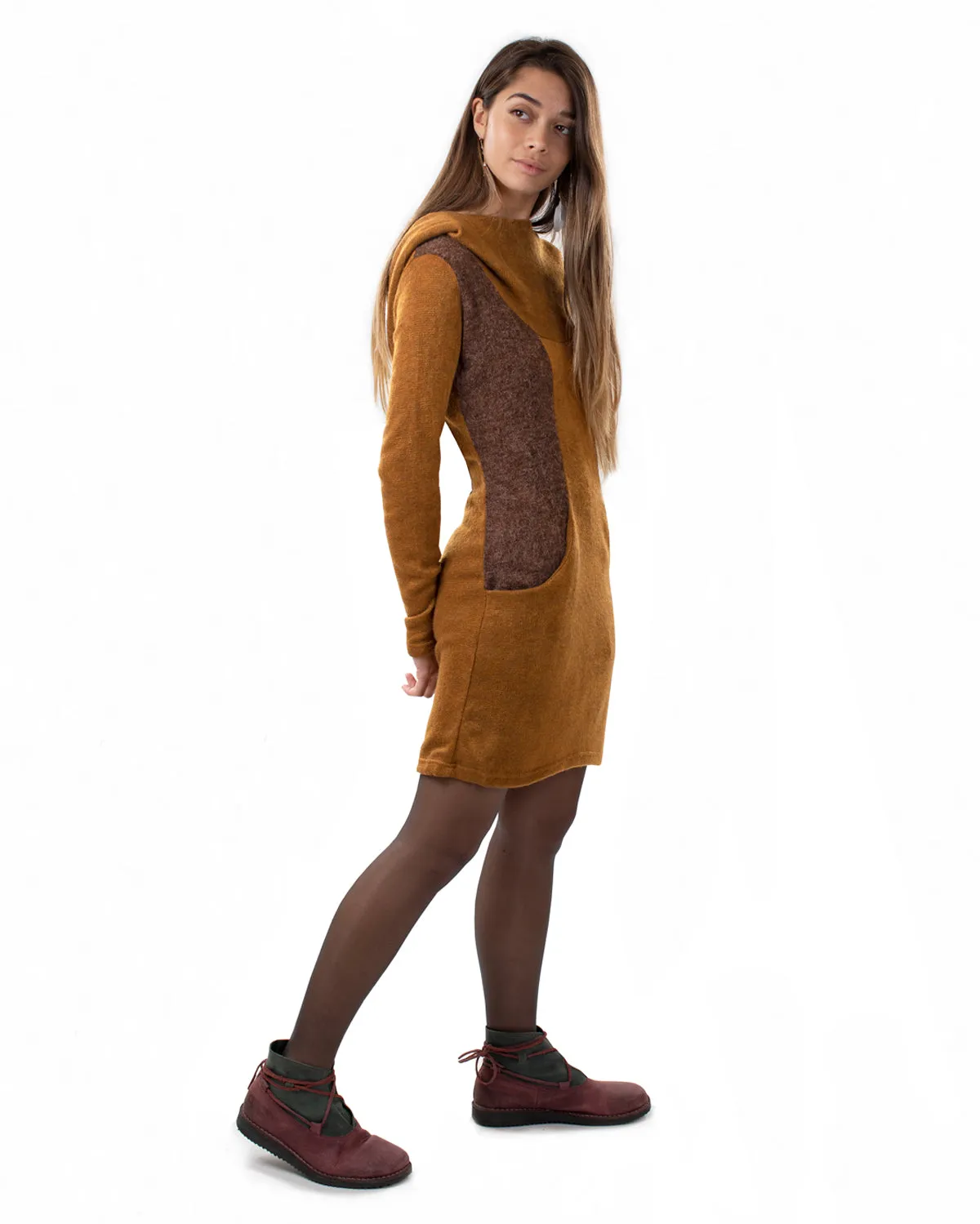 Neptune Dress Camel/Brown