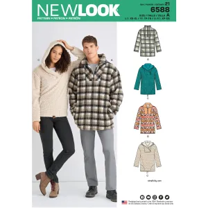 Newlook Pattern 6588 Unisex Tops