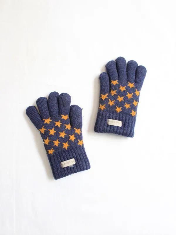 One Friday Navy Blue Warm Gloves