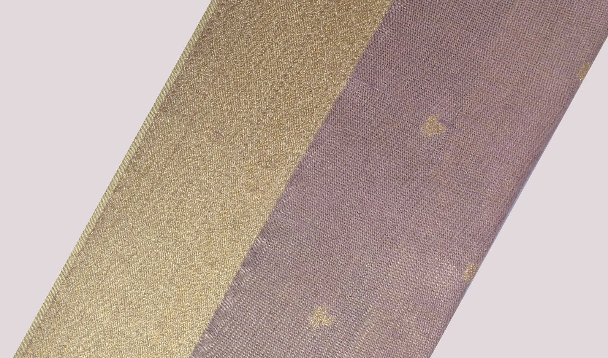 Purple Banarsi Butte Silk Fabric