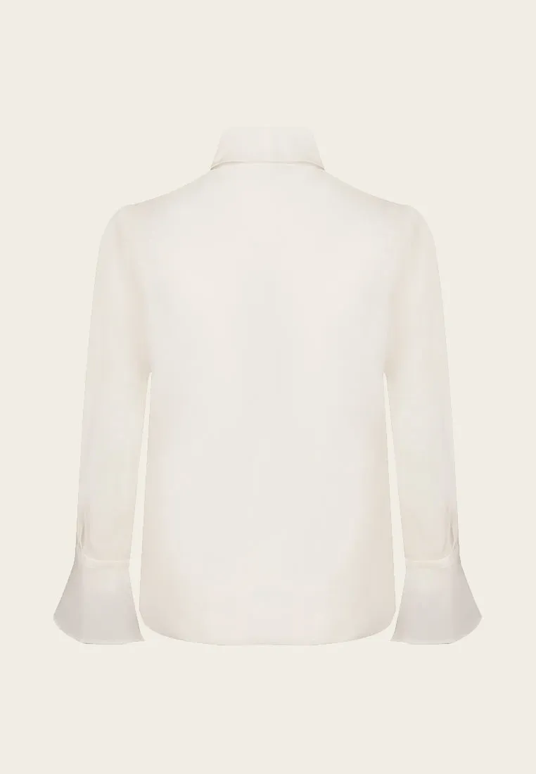 Ribbon Organza Blouse