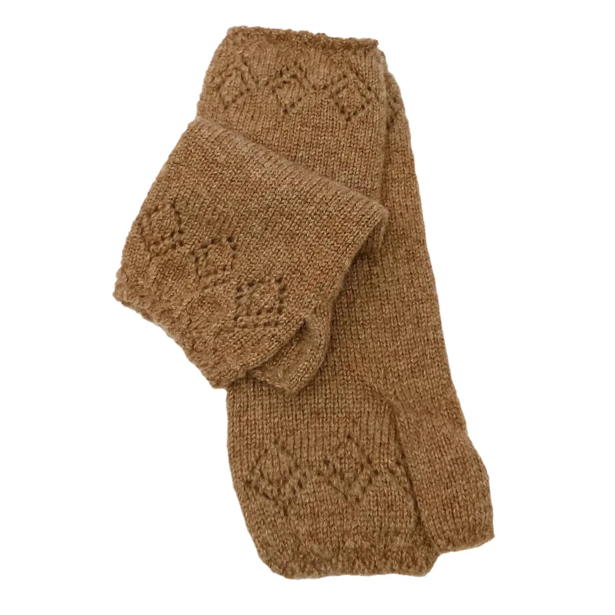 Scottish Cashmere Pointelle Wrist Warmers