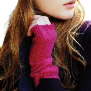 Scottish Cashmere Pointelle Wrist Warmers