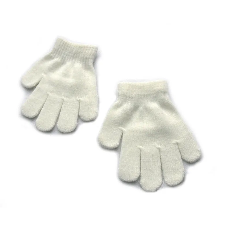 Solid Color Knitted Warm & Comfortable Gloves