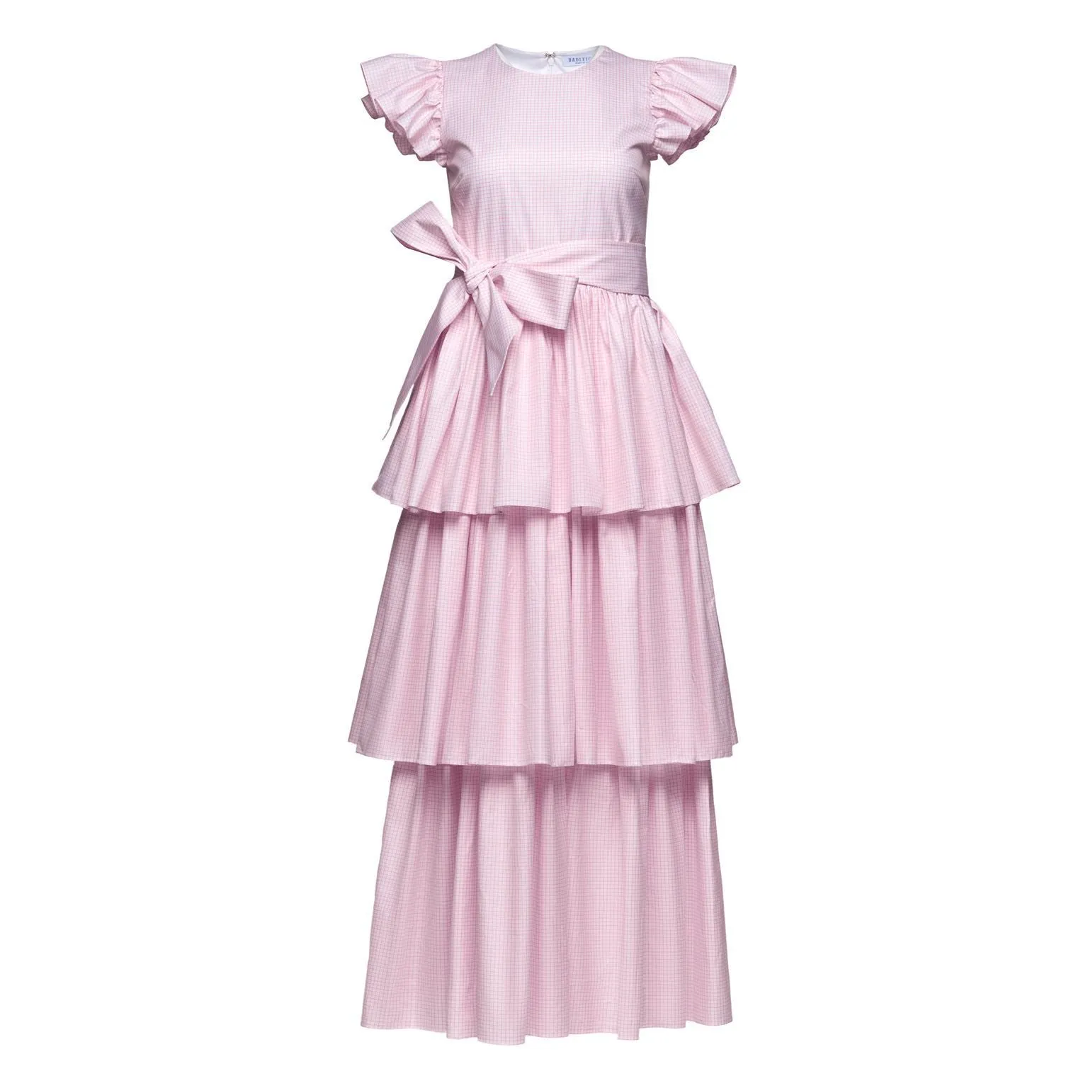 Stacy Dress in Pink Tattersal