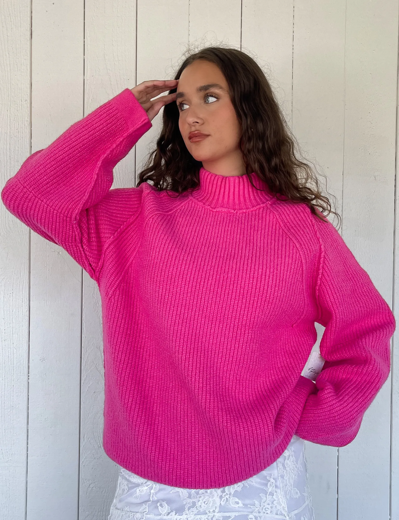 Sunbeam Sweater, Hot Pink