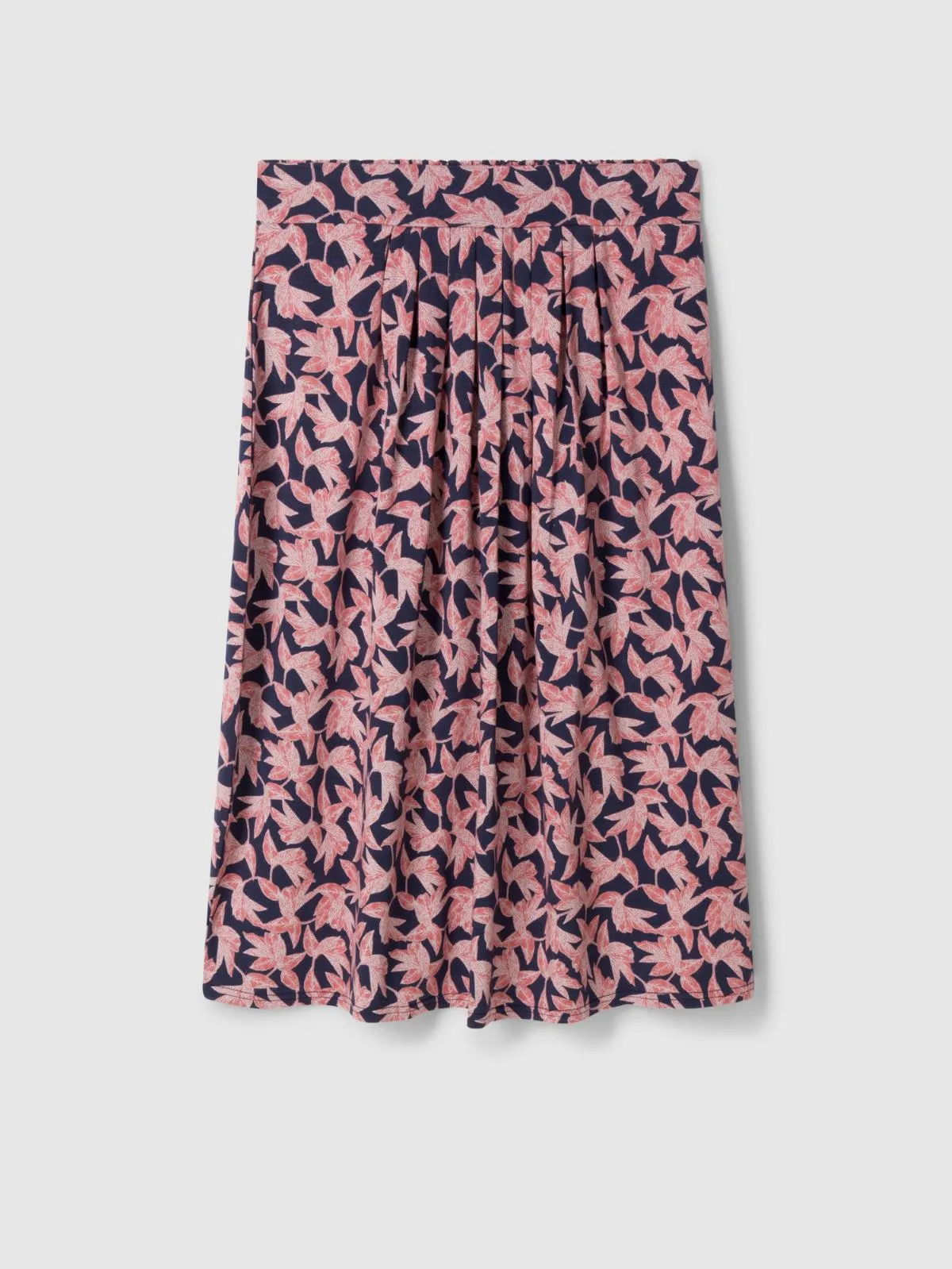 Thackery Lenzing™ EcoVero™ Printed Midi Skirt - Navy