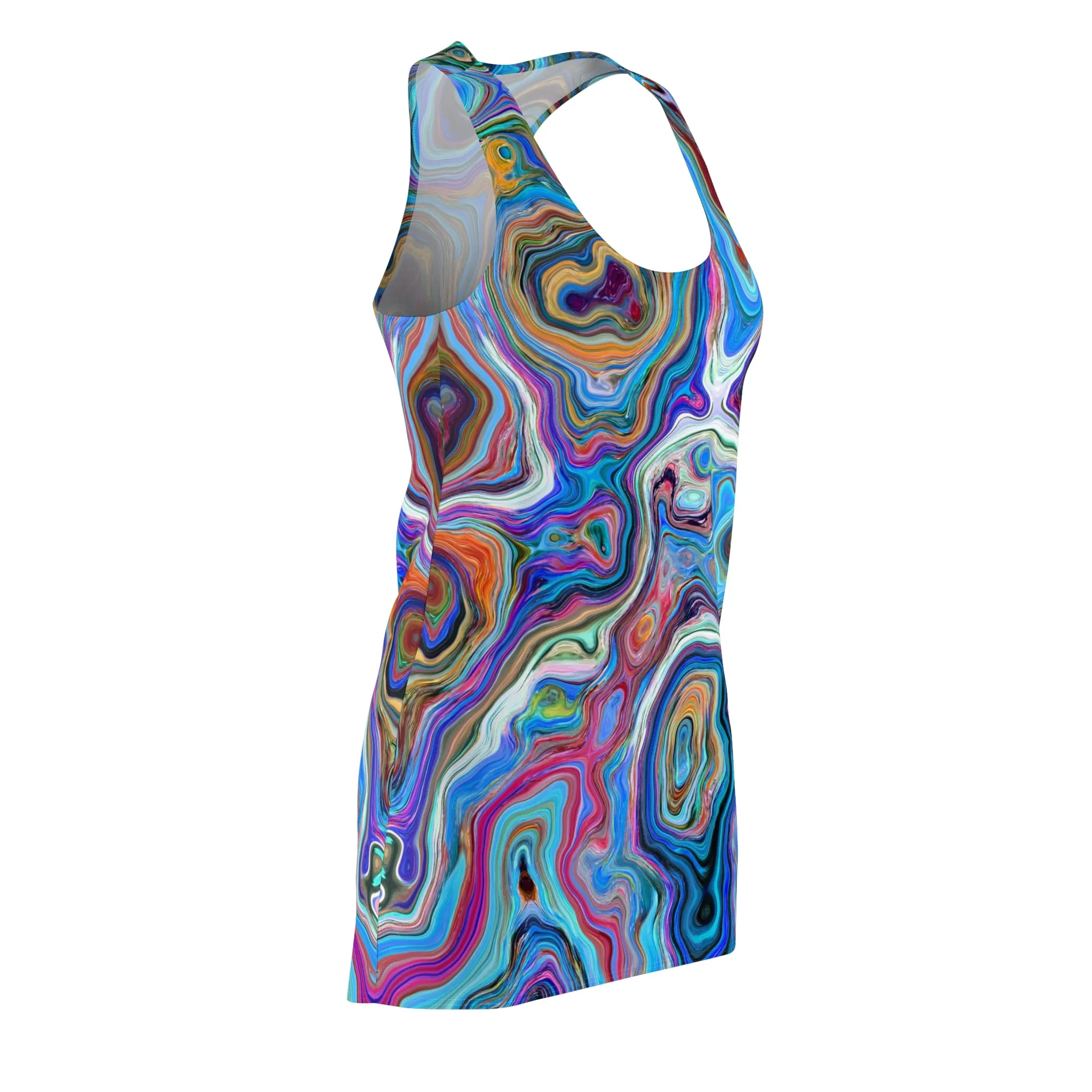 Trippy Liquid - Inovax Women's Cut & Sew Racerback Dress