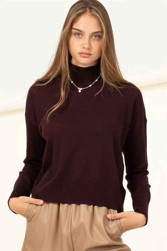 Warm Personality High-Neckline Sweater