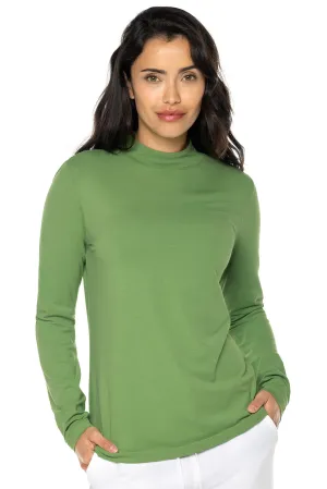 Women's Islandia Long Sleeve Turtleneck  |  Soft Fern